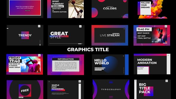 Videohive Graphics Title Titles template preview