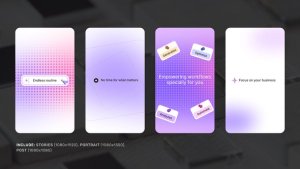 Videohive Vertical Motion Intro Openers template preview