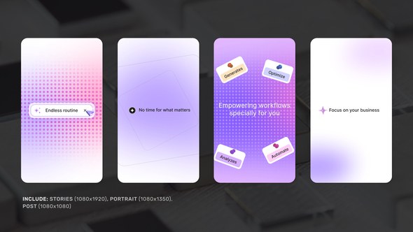 Videohive Vertical Motion Intro Openers template preview