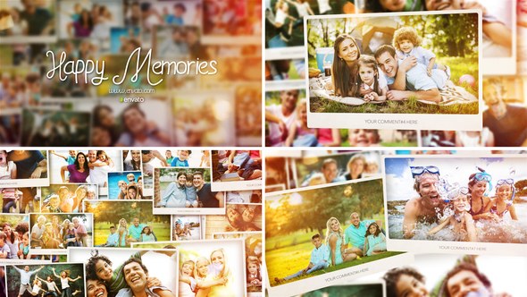 Videohive Happy Memories Slideshow Video Displays template preview