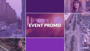 Grid Event Promo Video Displays template preview