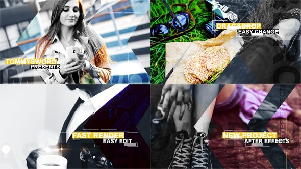 Modern Promo Video Displays template preview