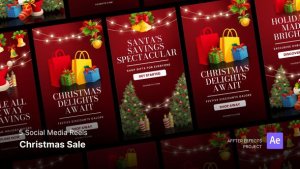 Videohive Social Media Reels - Christmas Sale After Effects Template Product Promo template preview