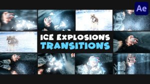 Videohive Ice Explosions Transitions | After Effects 49001806 Elements template preview