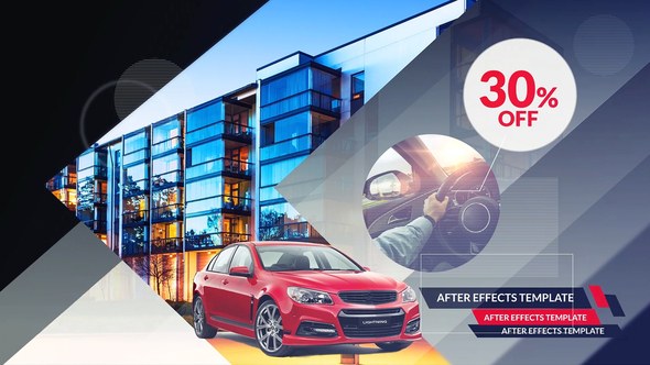 Videohive Shades Corporate Slideshow Video Displays template preview