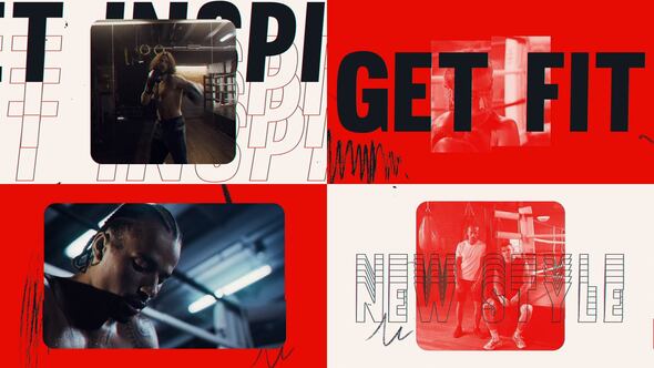 Videohive Active Sport - Grunge Sport Intro Openers template preview