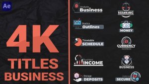 Videohive Business Titles Pack Titles template preview
