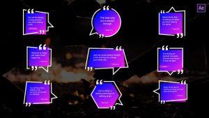 Videohive Colorful Quotes Titles After Effects Titles template preview