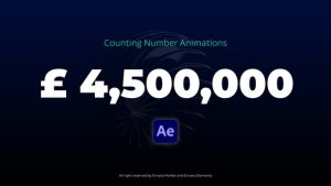 Videohive Counting Number Animations Infographics template preview