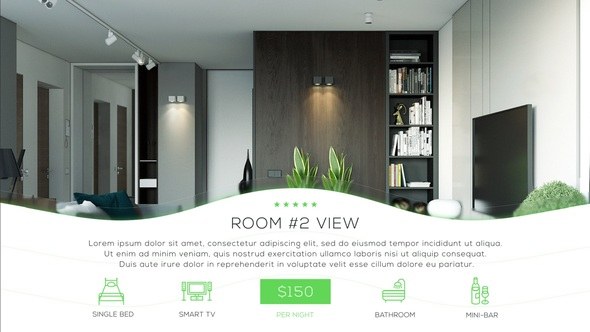 Videohive Hotel Promo Video Displays template preview