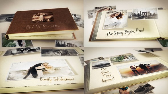Videohive Book Of Memories Video Displays template preview
