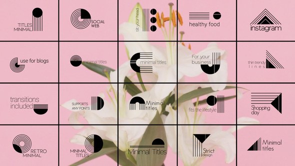 Videohive Minimal Titles And Transitions || After Effects Titles template preview