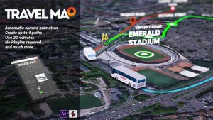 Videohive Travel Map Openers template preview