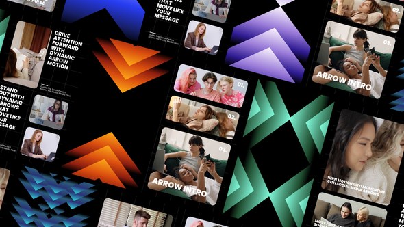 Videohive Arrows Intro Elements template preview