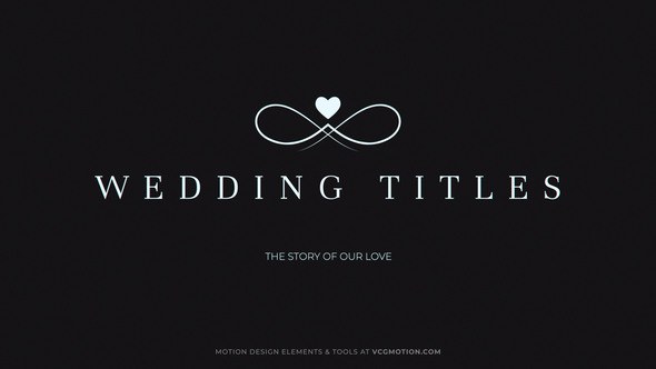 Videohive Titles - Wedding Titles template preview