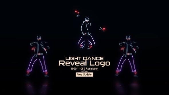 Videohive Light Dance Reveal Logo Openers template preview