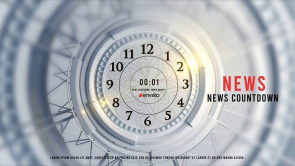 Videohive News Countdown Elements template preview