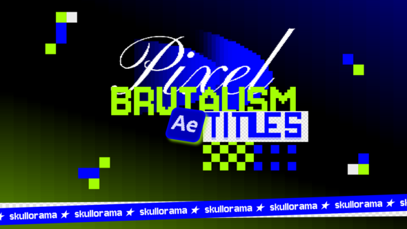 Videohive Pixel Brutalism Titles Titles template preview