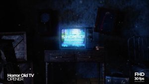Videohive Horror Old TV Opener Openers template preview