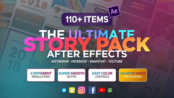 Videohive The Ultimate Story Pack Openers template preview