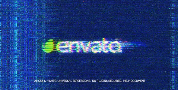 Videohive Noise Glitch Logo Logo Stings template preview