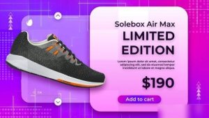 Videohive Minimal Sneakers Sale Promo Product Promo template preview