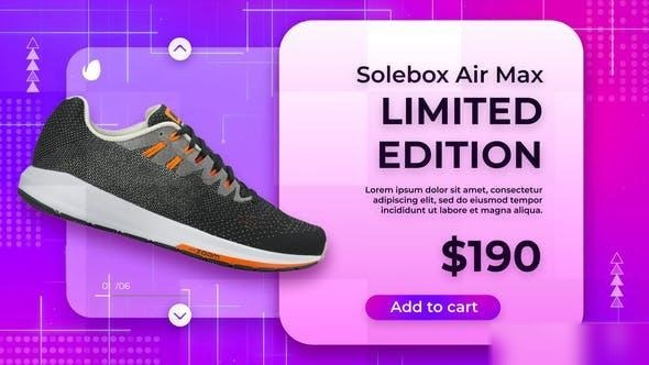 Videohive Minimal Sneakers Sale Promo Product Promo template preview