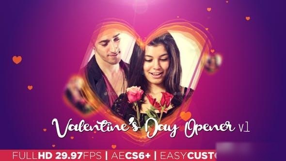 Videohive Valentine's Day Opener v1 Openers template preview