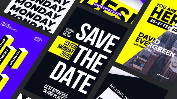 Videohive Creative Typography Stories Product Promo template preview