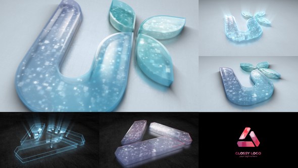 Videohive Digital Glossy Logo Logo Stings template preview