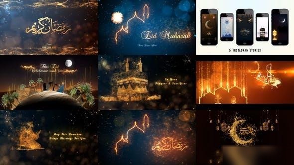 Videohive Eid Mubarak, Ramadan Kareem & Haj Mubarak (Arabic & English) Mega Pack V.6 Ramadan template preview