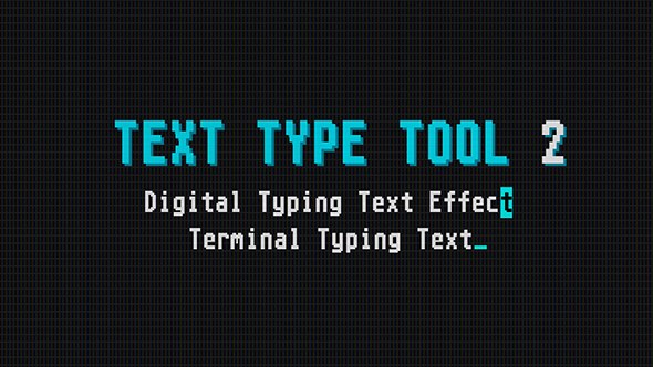 Videohive Text Type Tool 2 Titles template preview