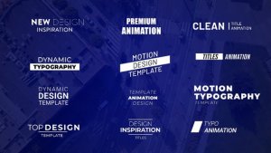 Videohive Clean Titles Animation Titles template preview