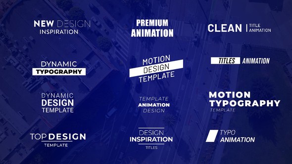 Videohive Clean Titles Animation Titles template preview