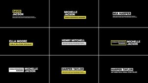 Videohive Minimal Lower Thirds | AE 56583390 Titles template preview