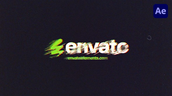Videohive Analog Glitch Logo Logo Stings template preview