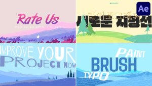 Videohive Painting Typography | After Effects 52292605 Titles template preview