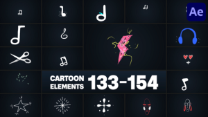 Videohive Cartoon Elements for After Effects Elements template preview