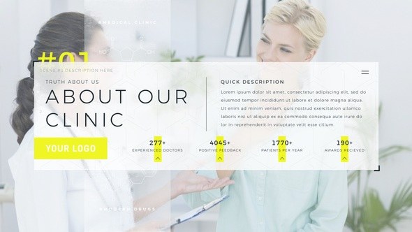 Videohive Medical Displays Promo Openers template preview