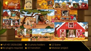 Videohive My Cowboy Adventure Video Displays template preview