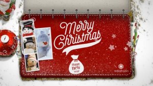 Videohive Christmas Booklet Video Displays template preview