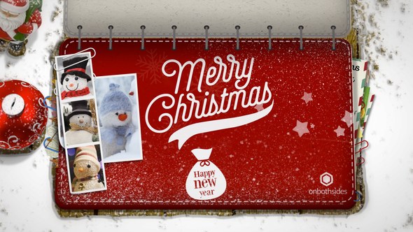 Videohive Christmas Booklet Video Displays template preview