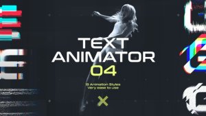 TypeX - Glitch Pack: Title Animation Presets Library Video Displays template preview