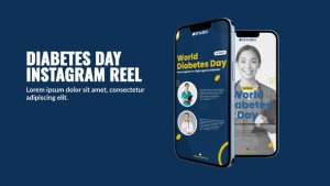 Videohive Diabetes Day Instagram Stories Video Displays template preview