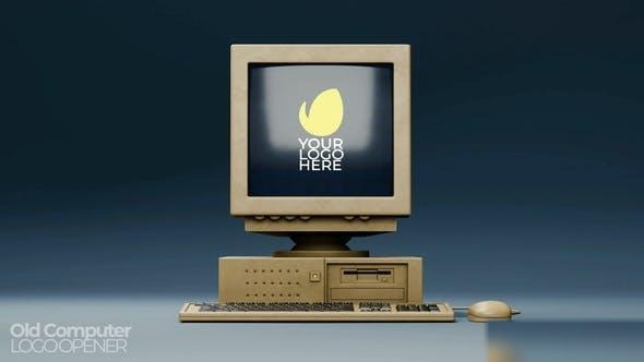 Videohive Old Retro Computer Opener Openers template preview