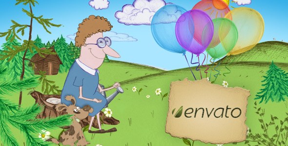 Painted Photo Review Video Displays template preview