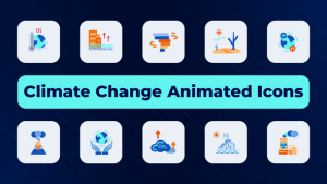 Videohive Climate Change Animated Icons Elements template preview
