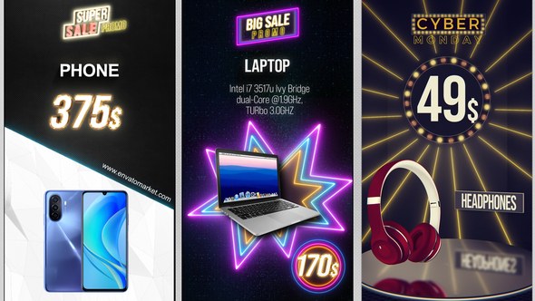 Videohive Social Media Sale Promo Pack Product Promo template preview