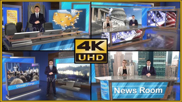 Videohive Virtual Studio Set - S01 Broadcast-packages template preview