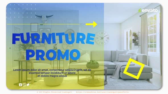 Videohive Furniture Promo 60009983 Product Promo template preview
